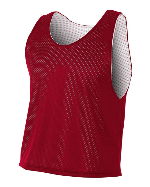 A4 Lacrosse Reversible Practice Jersey (N2274), Color 'Cardinal/White'
